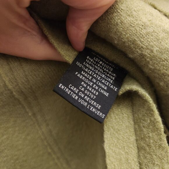 TRIBAL Brand 100% Wool Womens Olive Green Blazer Jacket Sz 6 Casual Business - Picture 6 of 8